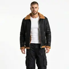D'JOE - Chaqueta Ecocuero Vintage Grecia Hombre