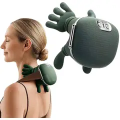 GENERICO - Masajeador Eléctrico Térmico Cuello Hombros Y Espalda Vibración Calor