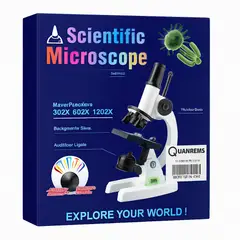 GENERICO - Microscopio Óptico 300X-1200X con Luz Auxiliar