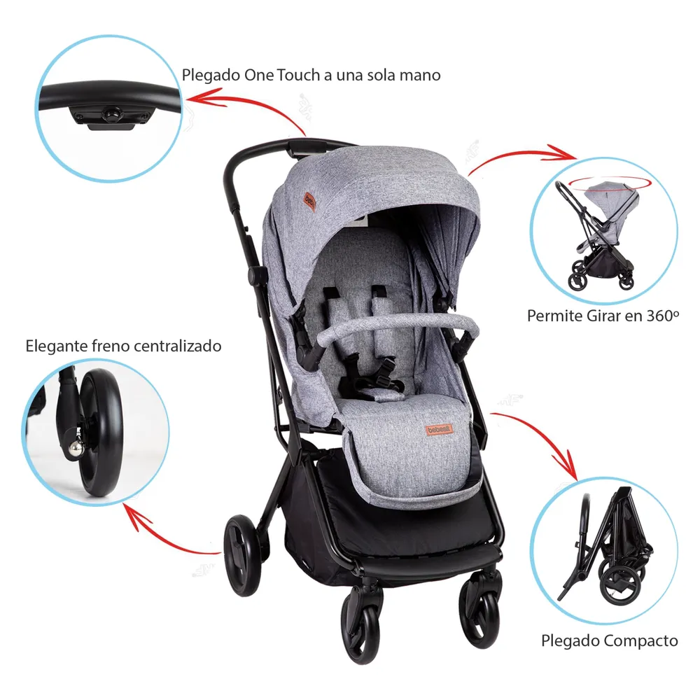 Bebesit Swift 360 Travel System Gris, foto 6