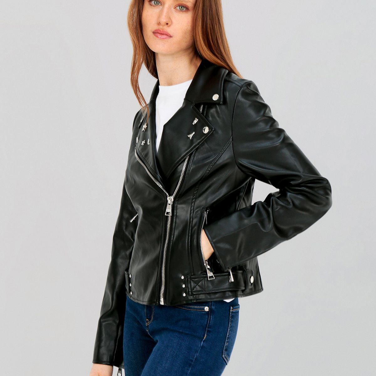 KARL LAGERFELD - Chaqueta con apliques metálicos