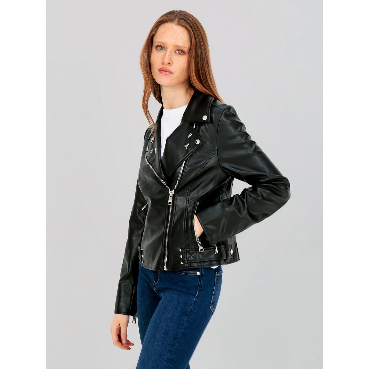 KARL LAGERFELD - Chaqueta con apliques metálicos
