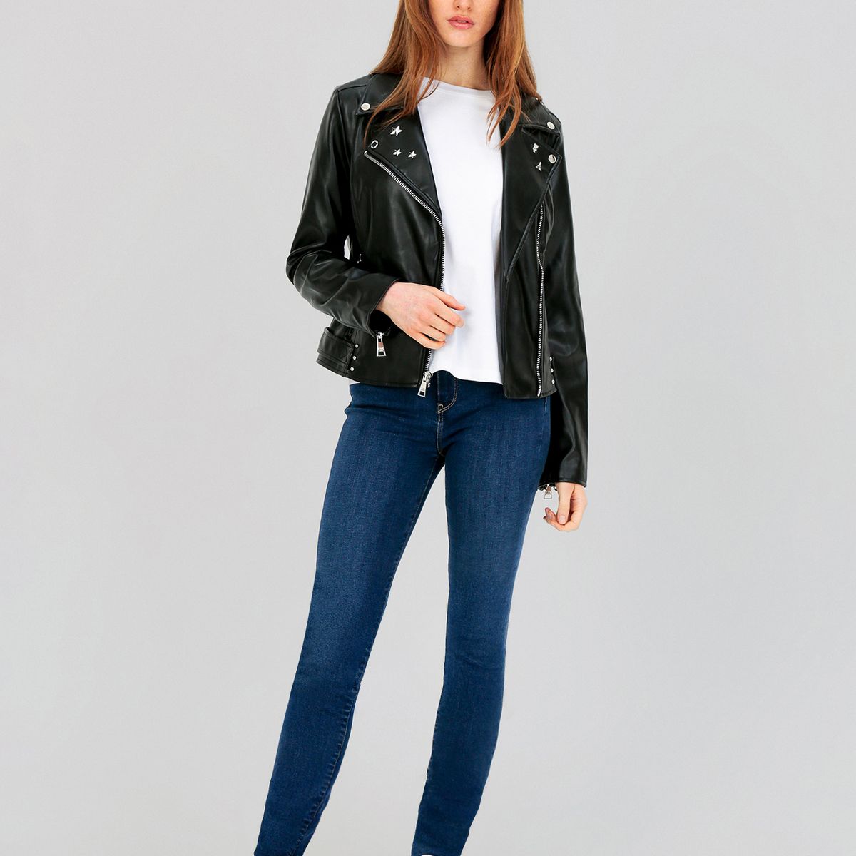 KARL LAGERFELD - Chaqueta con apliques metálicos