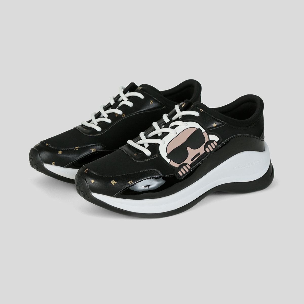KARL LAGERFELD - Zapatillas deportivas multicolor con ilustración bordada