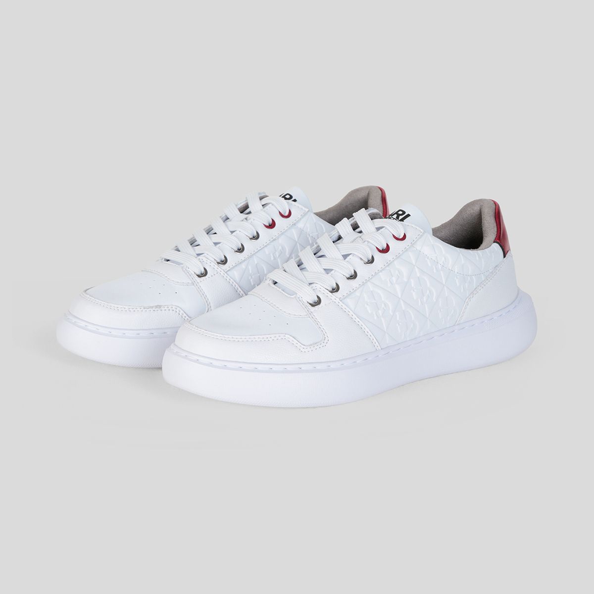 KARL LAGERFELD - Zapatillas de cuero con logo lateral grabado