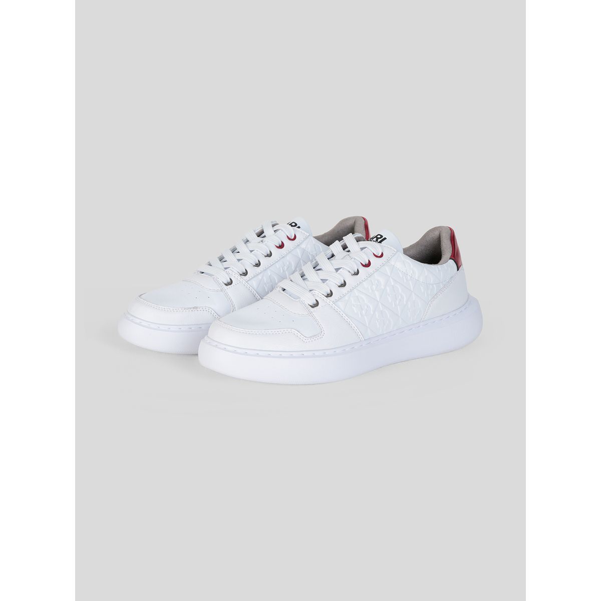 KARL LAGERFELD - Zapatillas de cuero con logo lateral grabado
