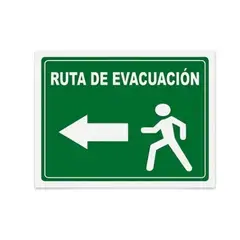 GENERICO - Señalética Corporativa y de Seguridad Integral EVACUACION IZQUIERDA