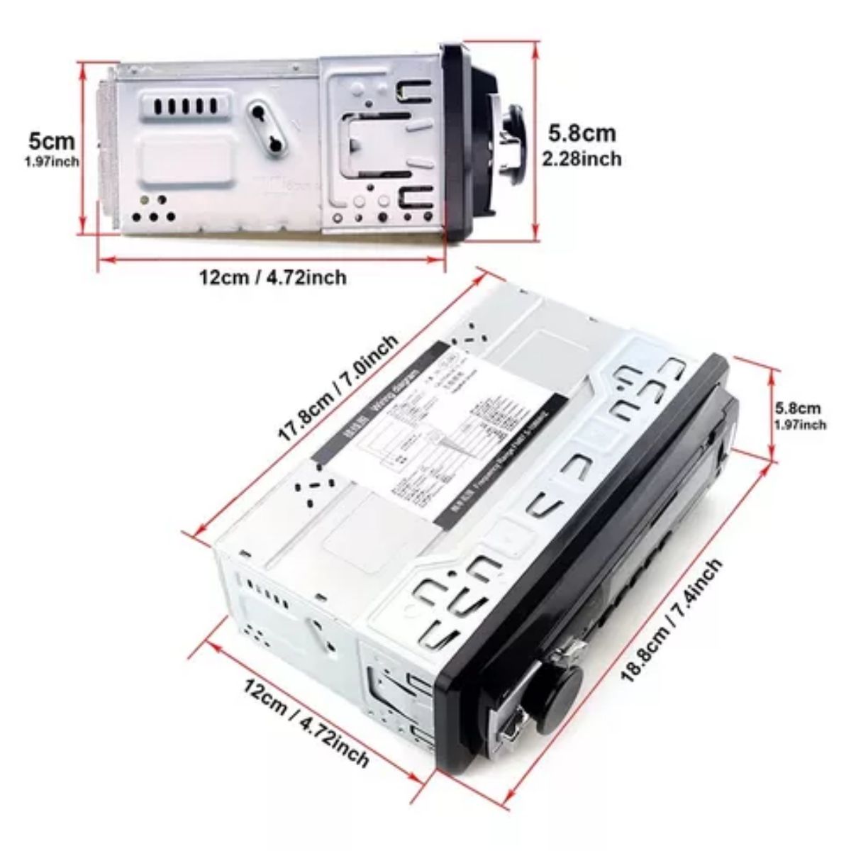 GENERICO - Radio De Camiones Y Buses 24v Bluetooth, Aux.pendrive