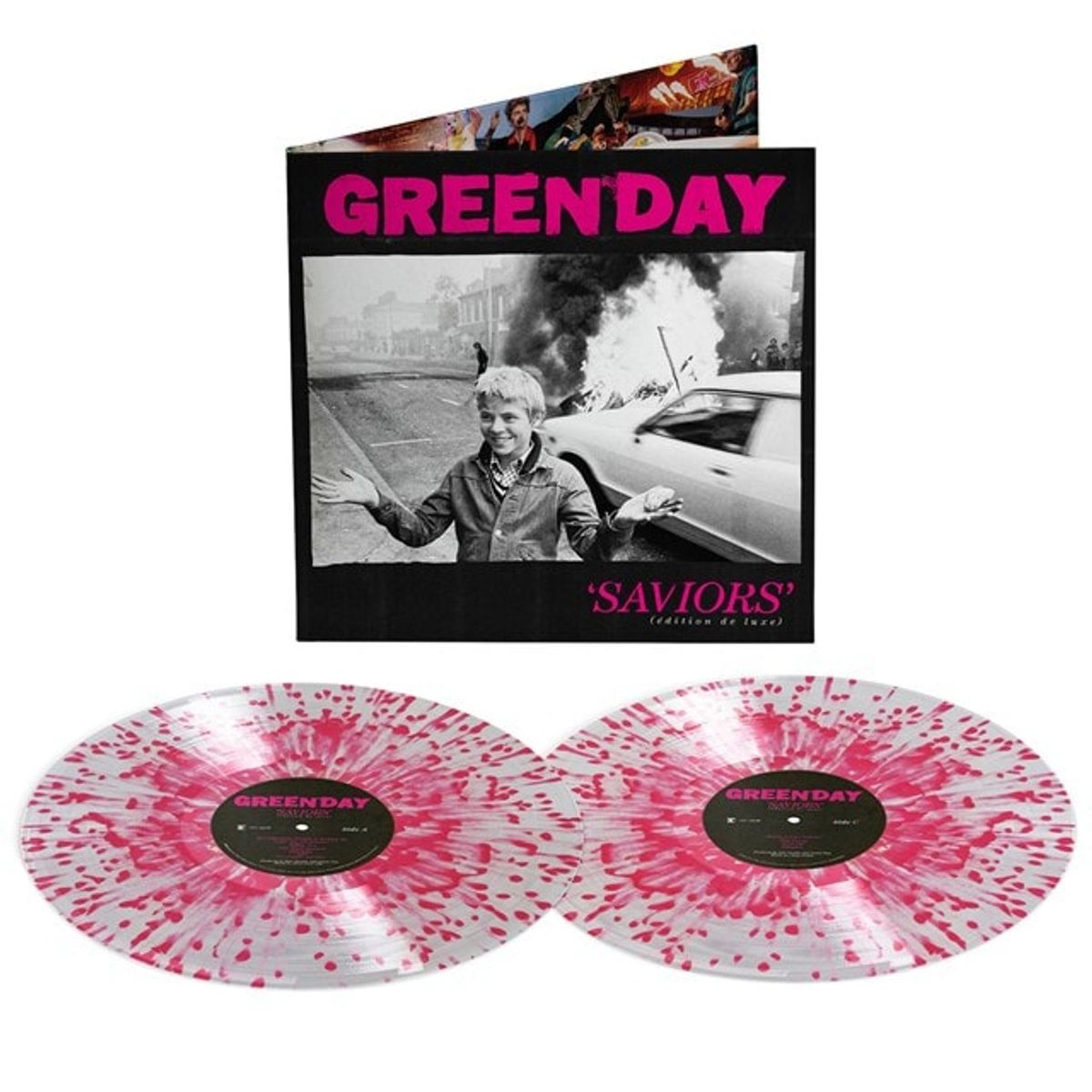 GENERICO - Green Day - Saviors - Vinilo 2LP Pink & Clear Edición Limitada