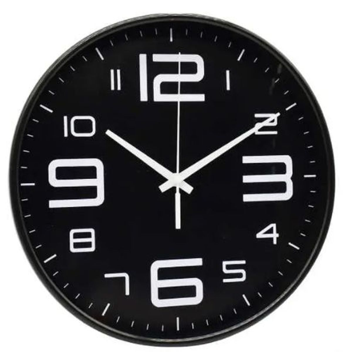 GENERICO - RELOJ DE PARED 25X25CM NEGRO