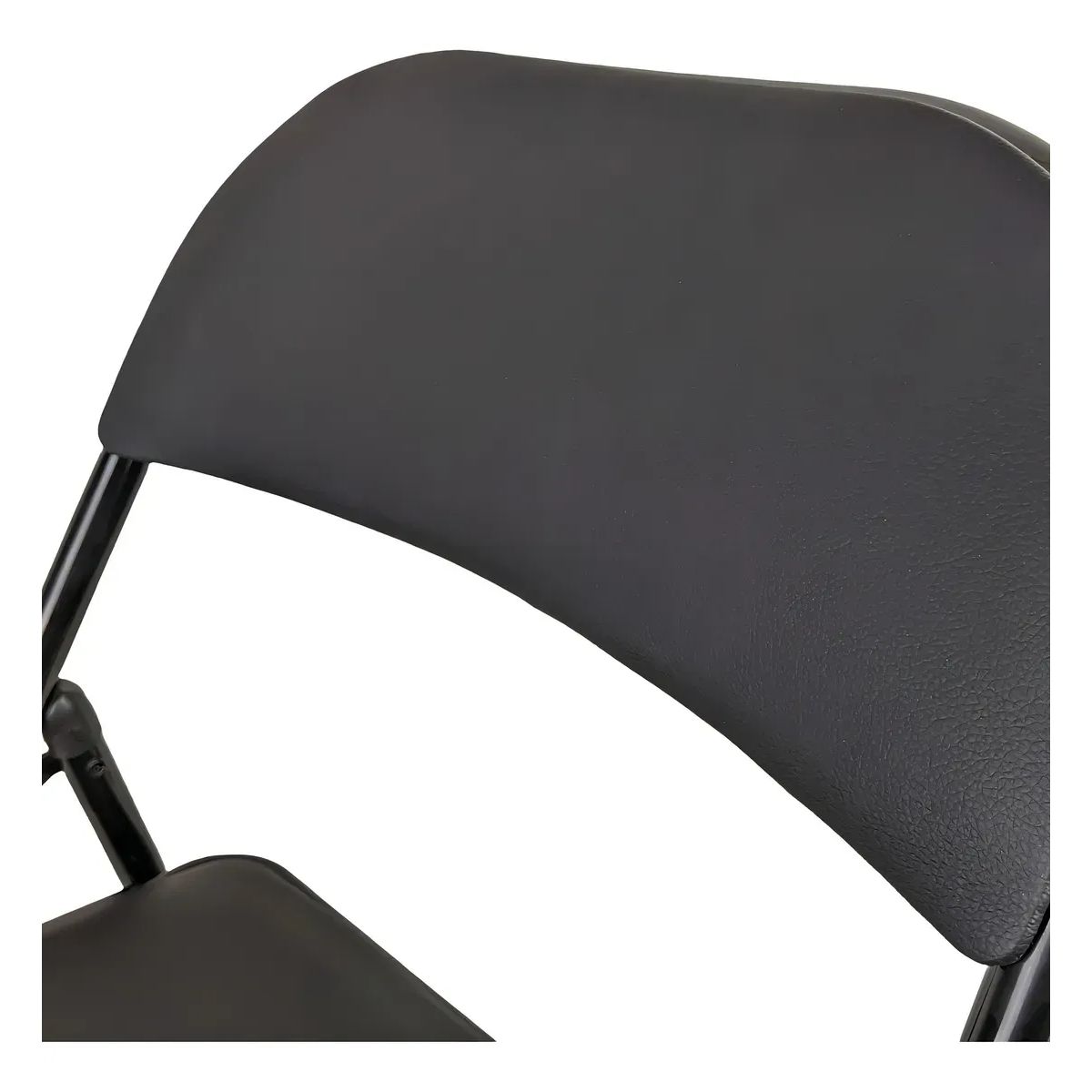NO LOGO - Silla Plegable Metálica Resistente, Con Asiento Y Respaldo