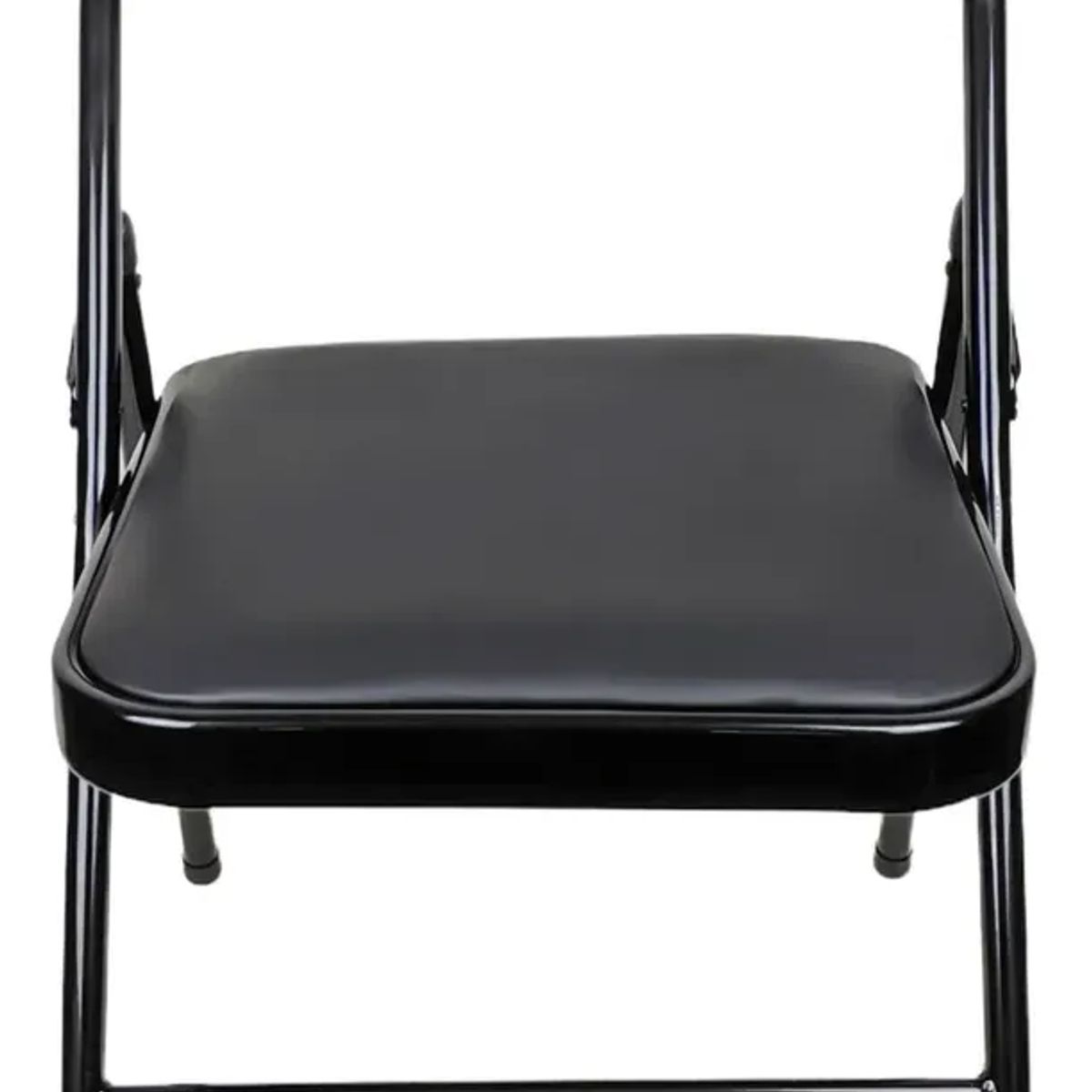 NO LOGO - Silla Plegable Metálica Resistente, Con Asiento Y Respaldo