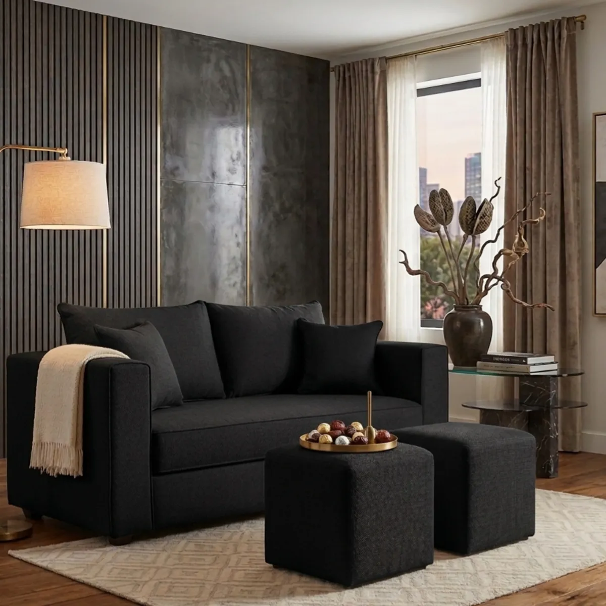 CONSTRUCSOFA - Sofa Aurelia 2c 2 puff