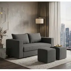 CONSTRUCSOFA - Sofa Aurelia 2c 2 puff