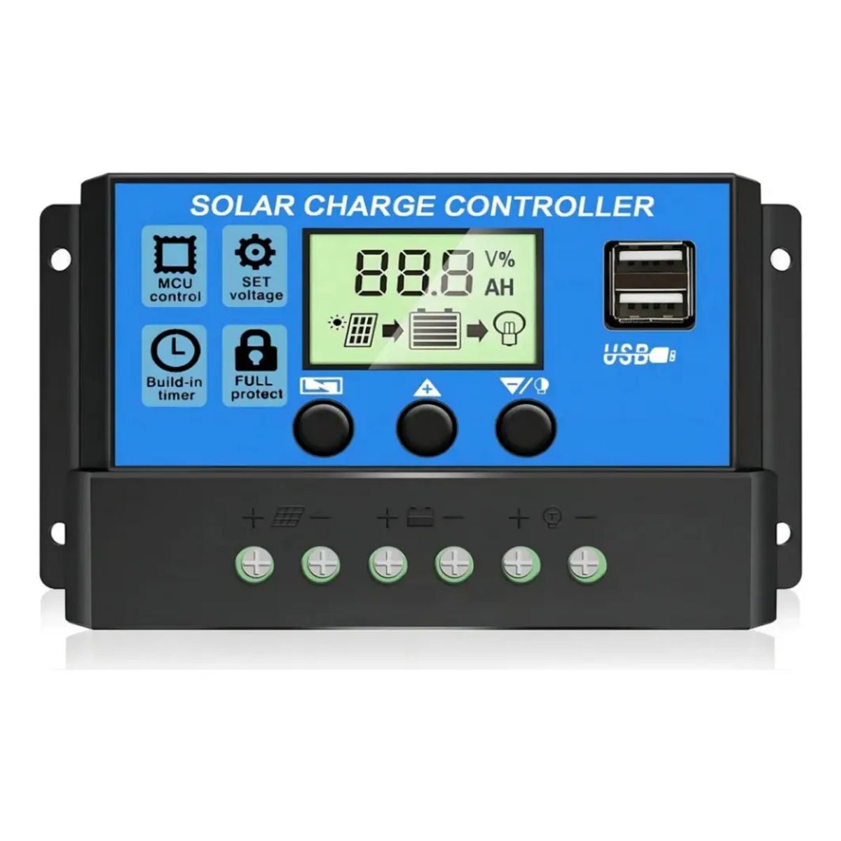 VIDA BUENAS - Regulador Controlador Carga Solar Digital 12v 24v 30a