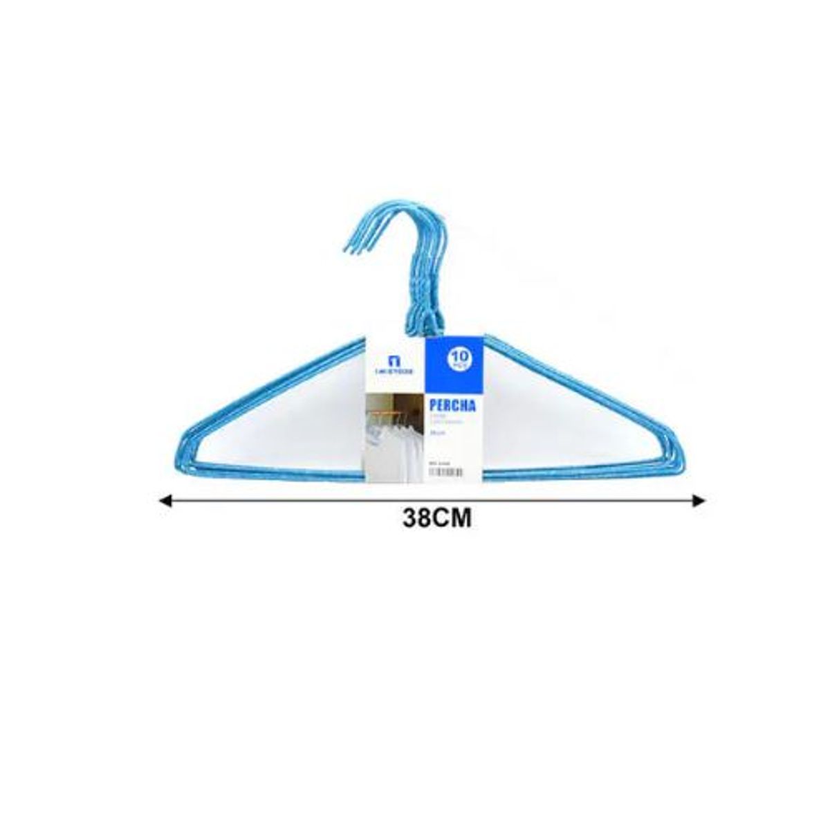 GENERICO - JUEGO DE PERCHA 10PCS 38CM