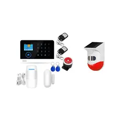 GENERICO - Pack Kit Alarma Wifi +sirena Solar Labg