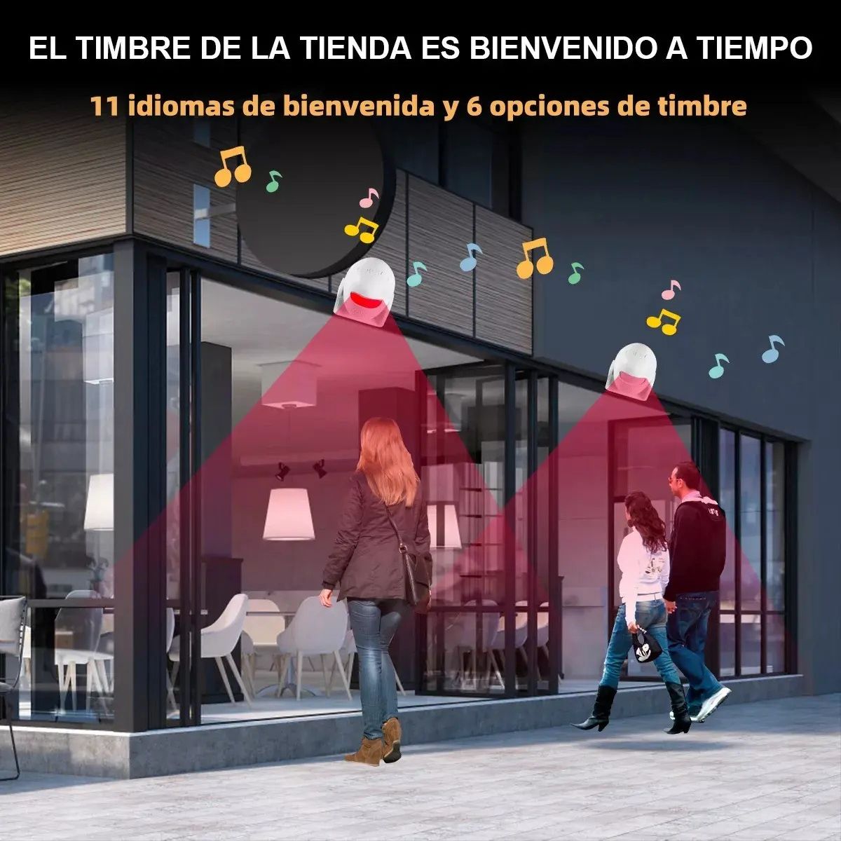 GENERICO - Alarma Sensor Movimiento Con Control Remoto Seguridad Casa