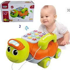 GENERICO - Juego Didáctico Tortuga Teléfono Musical Interactivo Para Bebe