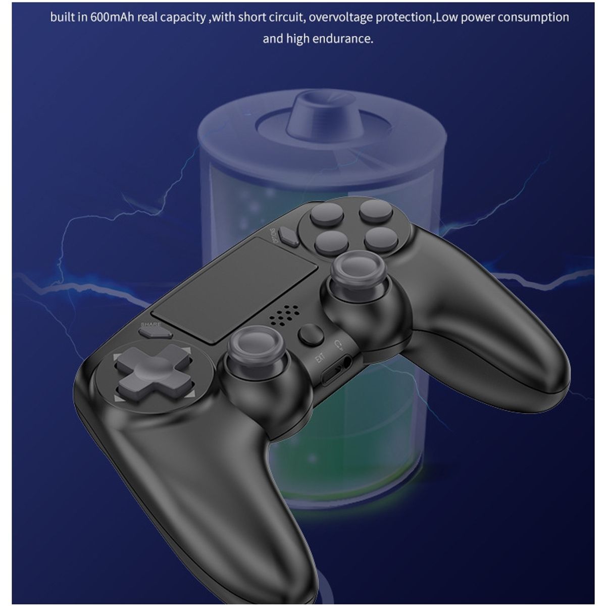 GENERICO - Mando Control inalámbrico Bluetooth compatible con Consola PS4