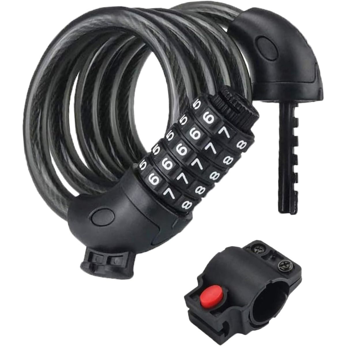 KUANGYE - Candado De Seguridad Con Clave Para Bicicleta