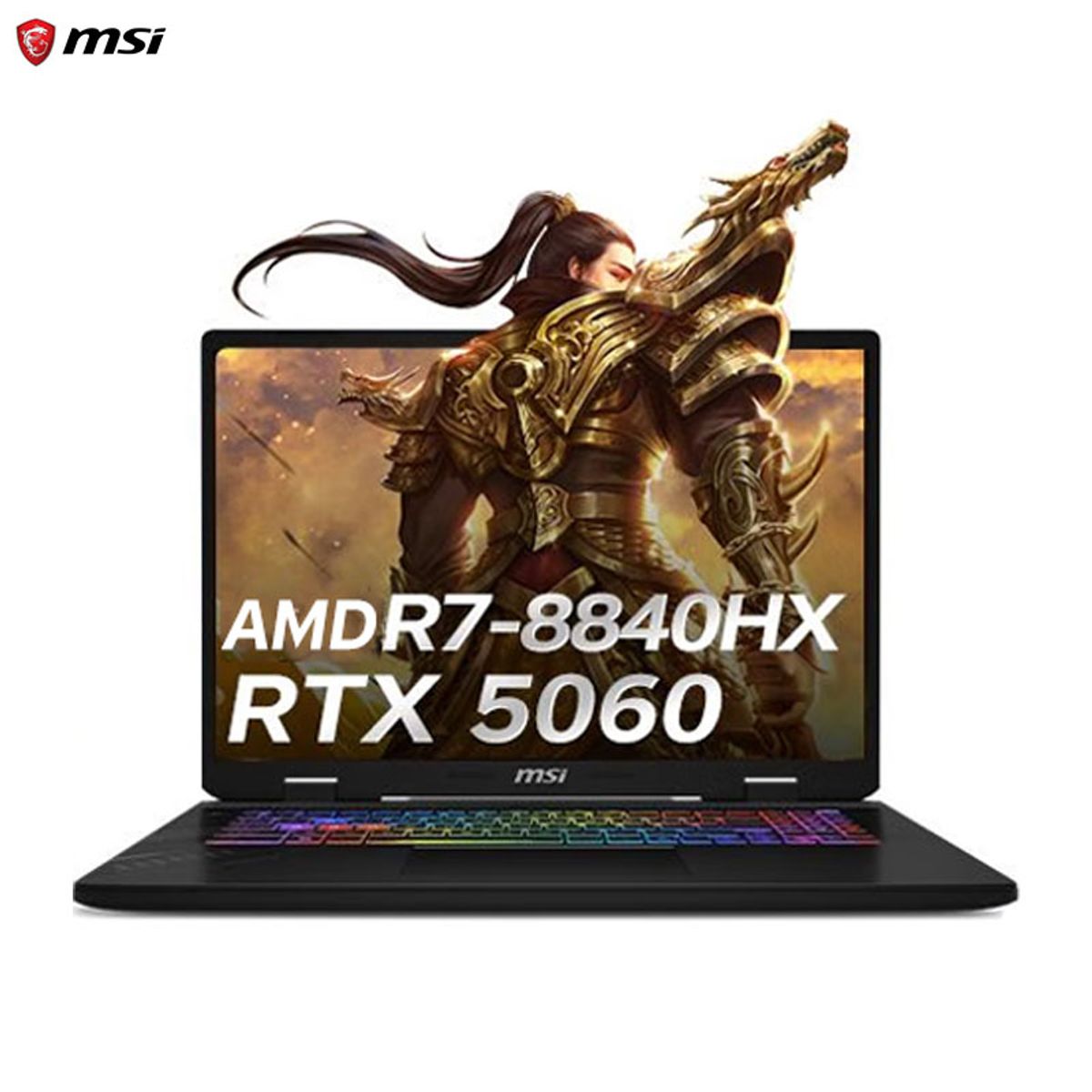 MSI - Portátil MSI Crosshair A17 HX de 17 pulgadas, QHD 2,5K, 240 Hz, IPS, AMD Ryzen R7-8840HX, 16 GB, 1 TB, RTX 5060