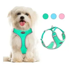 GENERICO - Arnés Anti Tirones Para Perro Y Gato Reflectante Ventilado M Pecho 36 a 51cm aprox