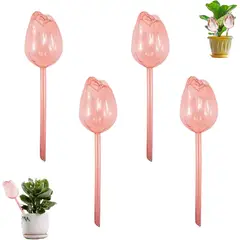KUANGYE - 4 Bolas Riego Automático Para Plantas De Viaje Forma Tulipán