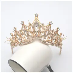 KUANGYE - Corona De Cristales Para Novia, Quinceañera Xv Años Fiesta