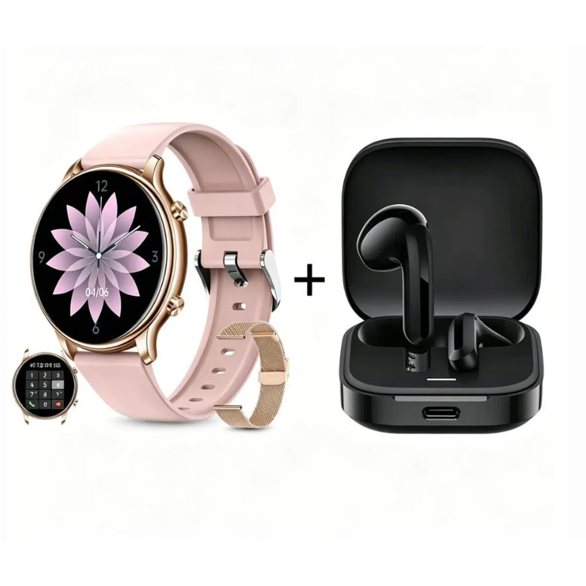 XIAOMI - Y66 Smartwatch+Audífonos  Auriculares Bluetooth XIAOMI Redmi Buds 6 Active