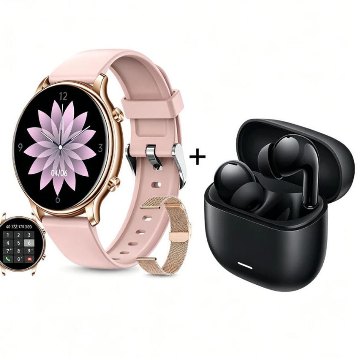 XIAOMI - Y66 Smartwatch+Audífonos  Auriculares Bluetooth XIAOMI Redmi Buds 6 Lite
