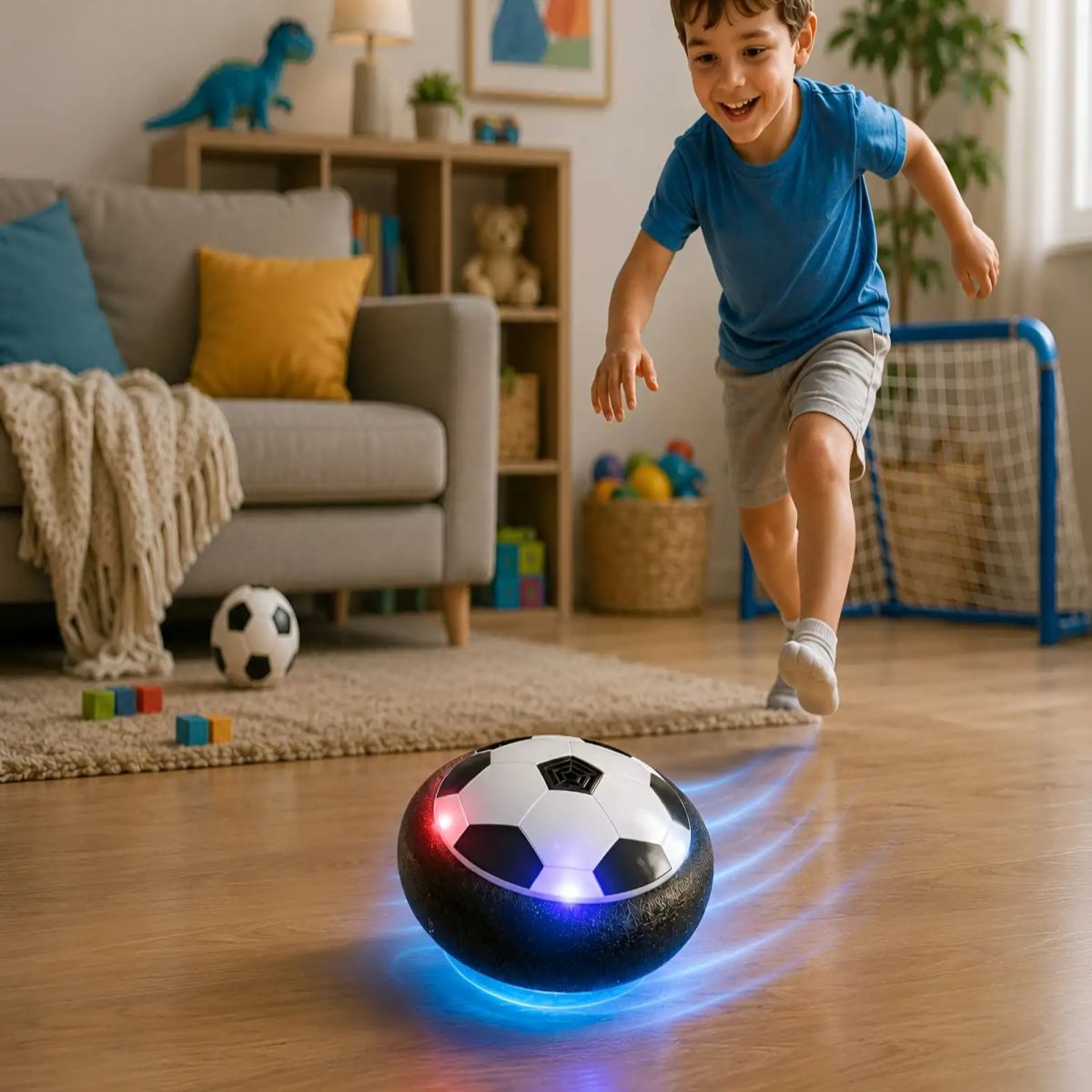 GENERICO - Pelota Flotante De Futbol Con Luces Led Hover Ball Infantil