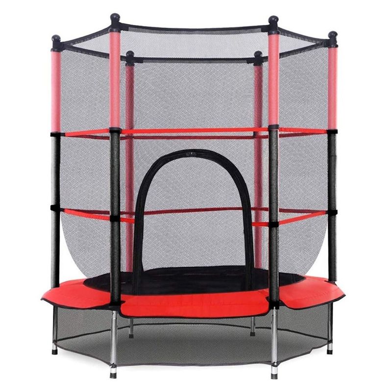 MAX MAGIC - Cama Elástica 144 Cm Con Malla De Seguridad