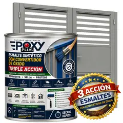 EPOXY - ESMALTE SINTETICO - CONVERTIDOR OXIDO - 1-8 GALÓN - GRIS ALUMINIO