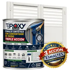 EPOXY - ESMALTE SINTETICO - CONVERTIDOR OXIDO - 1-8 GALÓN - BLANCO LIMPIEZA