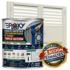 EPOXY - ESMALTE SINTETICO - CONVERTIDOR OXIDO - 1-8 GALÓN - BLANCO PAPIRO