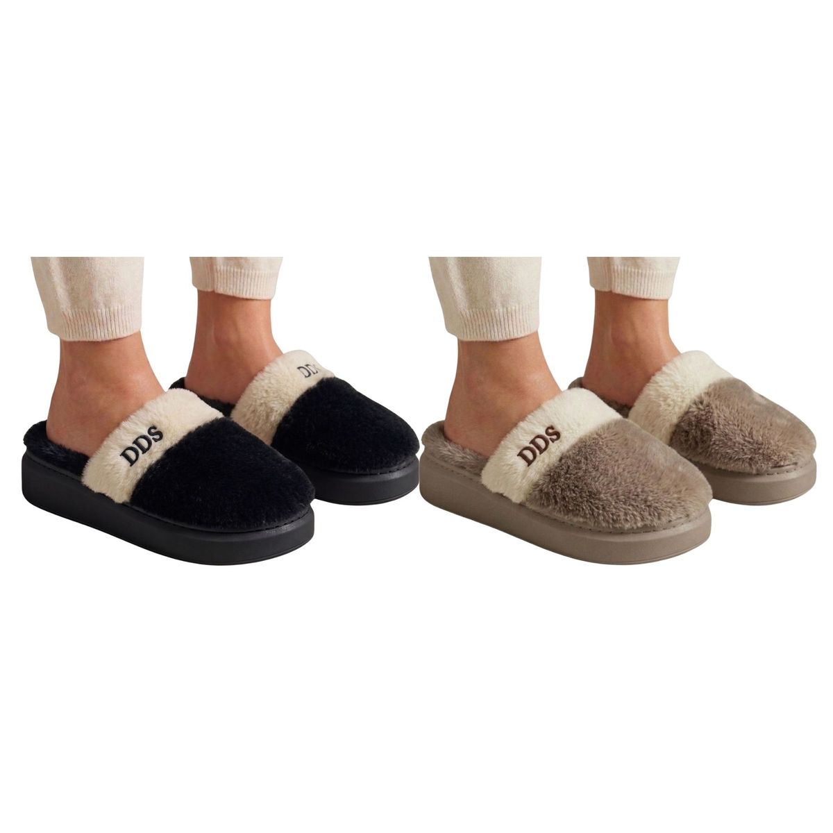 LIKE SHOP - Pack 2 Pantuflas Chiporro Zapatillas De Levantarse. Descanso 808