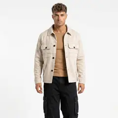 D'JOE - Chaqueta Sobrecamisa Gamuza Soft Hombre Fabrizio