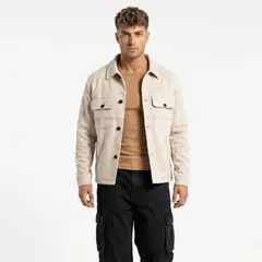 D'JOE - Chaqueta Sobrecamisa Gamuza Soft Hombre Fabrizio