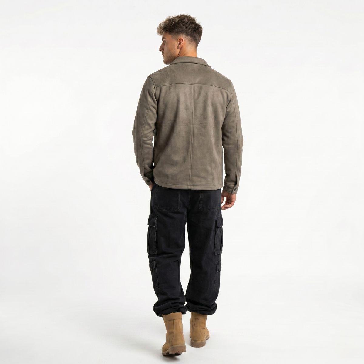 D'JOE - Chaqueta Sobrecamisa Gamuza Soft Hombre Fabrizio