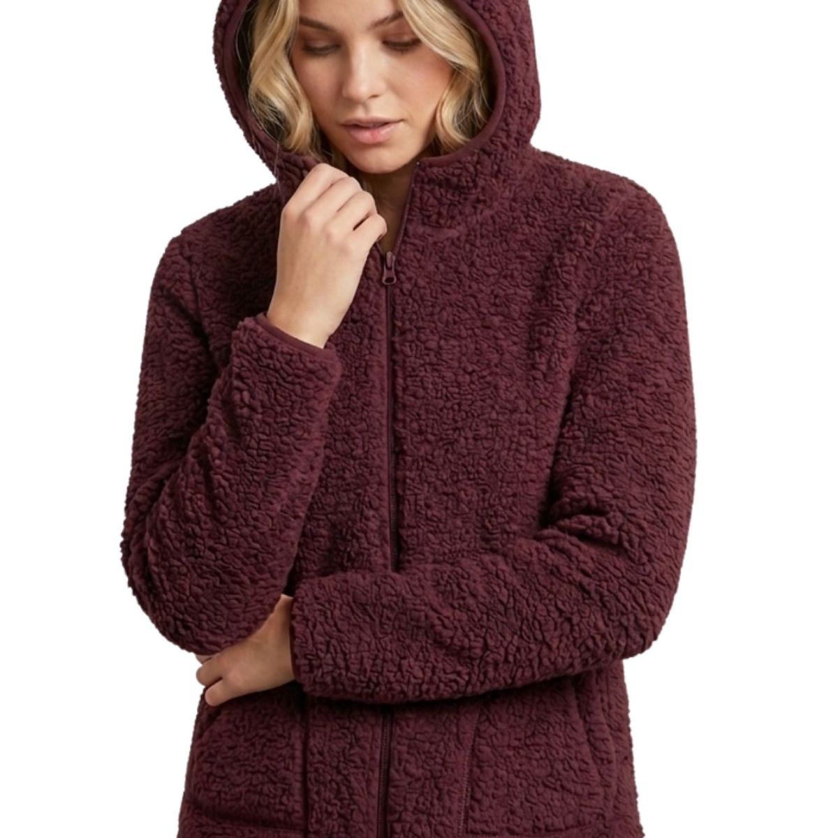 LOOK SHOP - Polerón Polar Corderito, Peludo Mujer Invierno, Colores 999