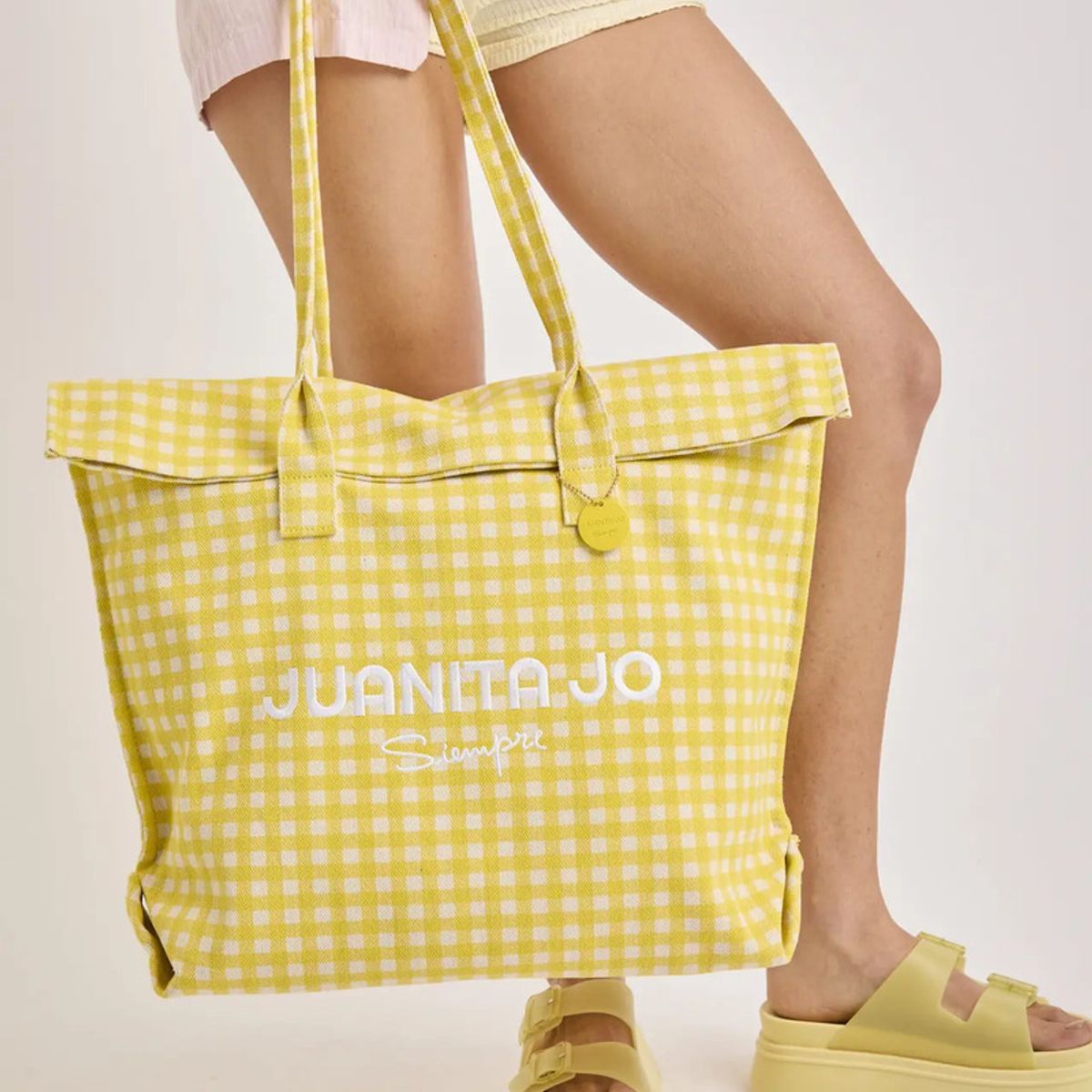 JUANITA JO - Cartera Bolso Tote Bag Amalfi Amarillo