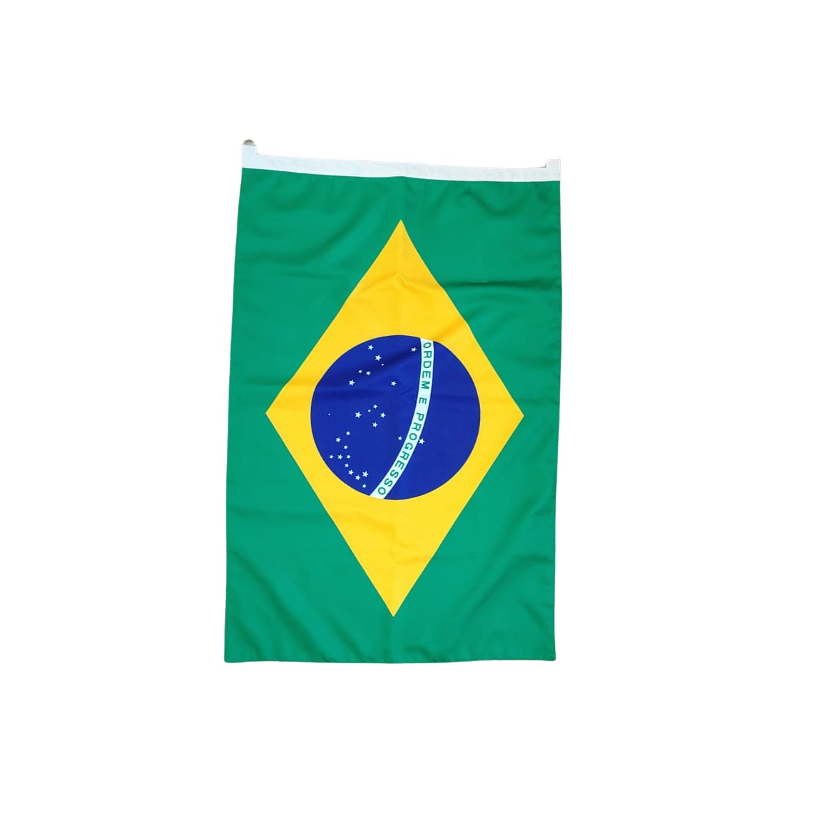 GENERICO - Bandera de Brasil 60x90 cm.  Confeccion artesanal de alta calidad