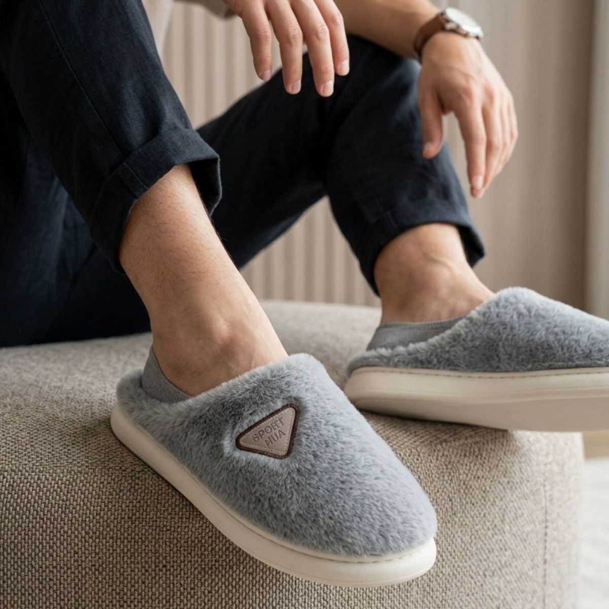 LOOK SHOP - Pantuflas Chiporro Zapatillas De Levantarse Hombre 811