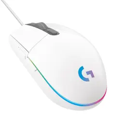 LOGITECH - Mouse Gamer G203 Lightsync Blanco