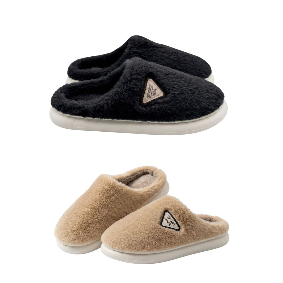 LIKE SHOP - Pack 2 Pantuflas Chiporro Hombre Invierno Casual Confort 811