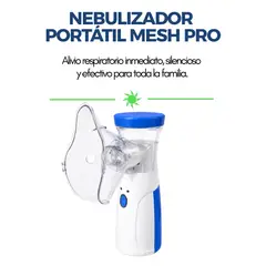 GENERICO - NEBULIZADOR PORTÁTIL MESH USB RECARGABLE PARA ADULTOS Y NIÑOS