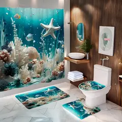 GENERICO - Set De Baño De 4 Piezas Diseño7