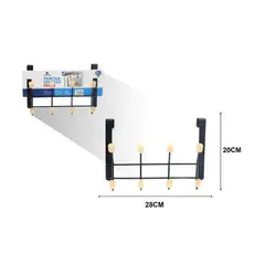 GENERICO - PERCHA PARA PUERTA 4 GANCHOS 20CM