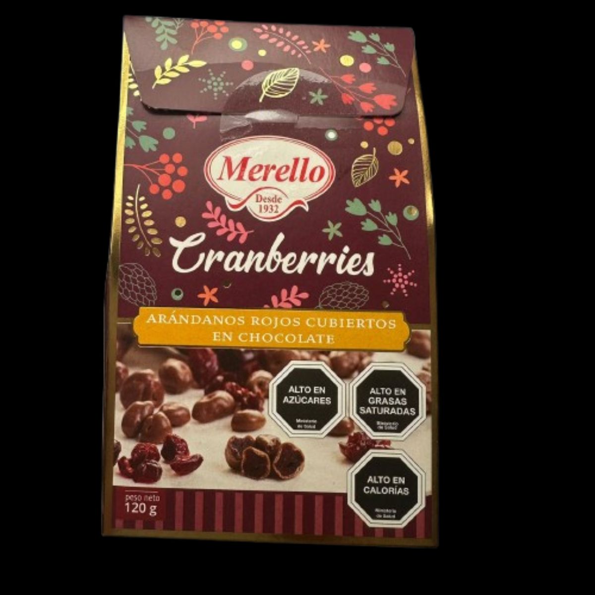 GENERICO - Cranberries Bañados en Chocolate Fino Merello 120g